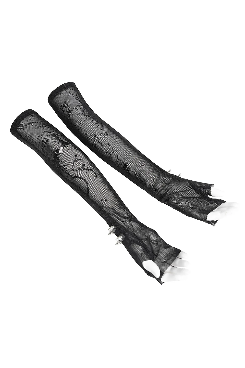 Afterdark Spiked Mesh Gloves - Image 7