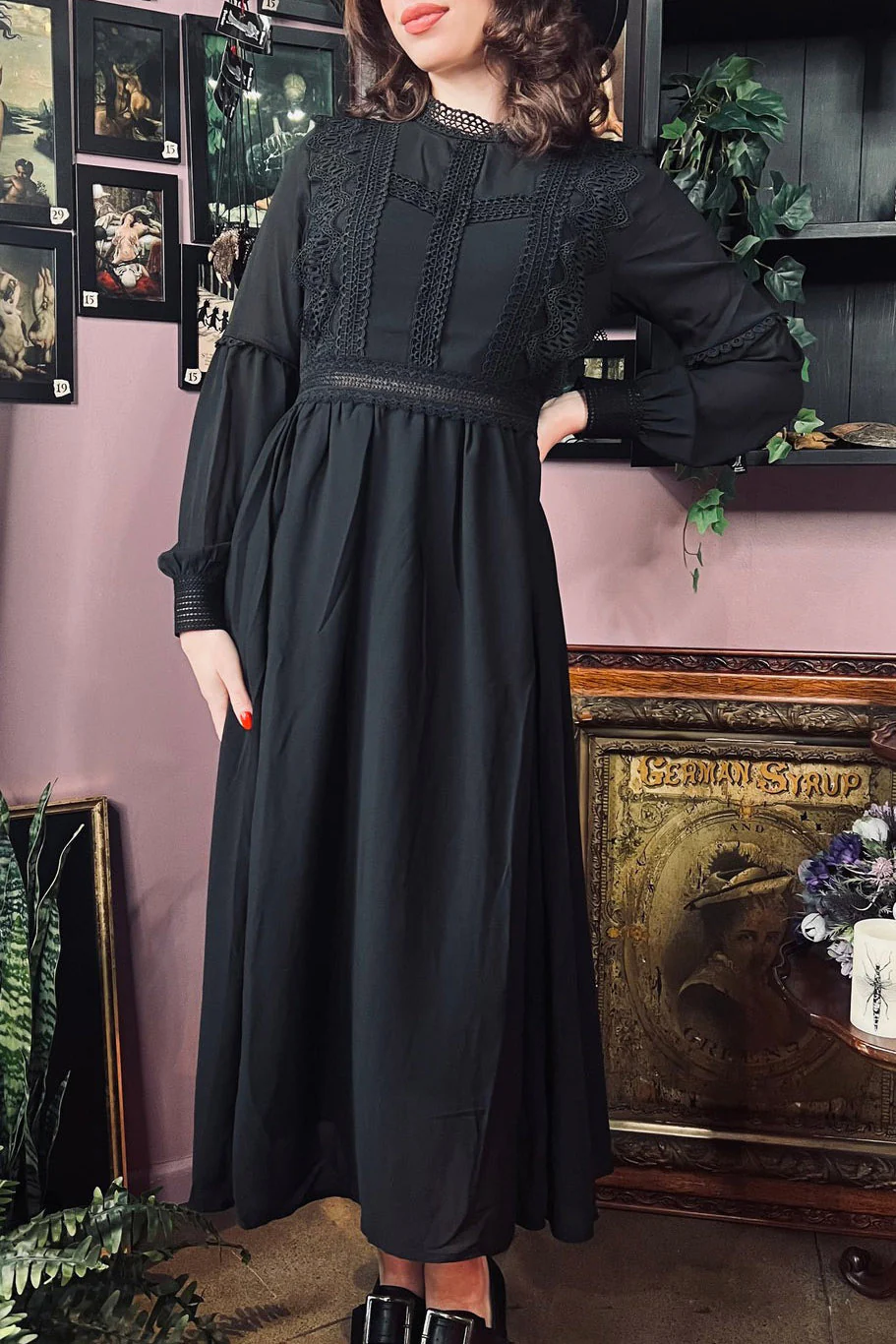 Agatha - Lightweight Boho Witchy Dress - Image 8