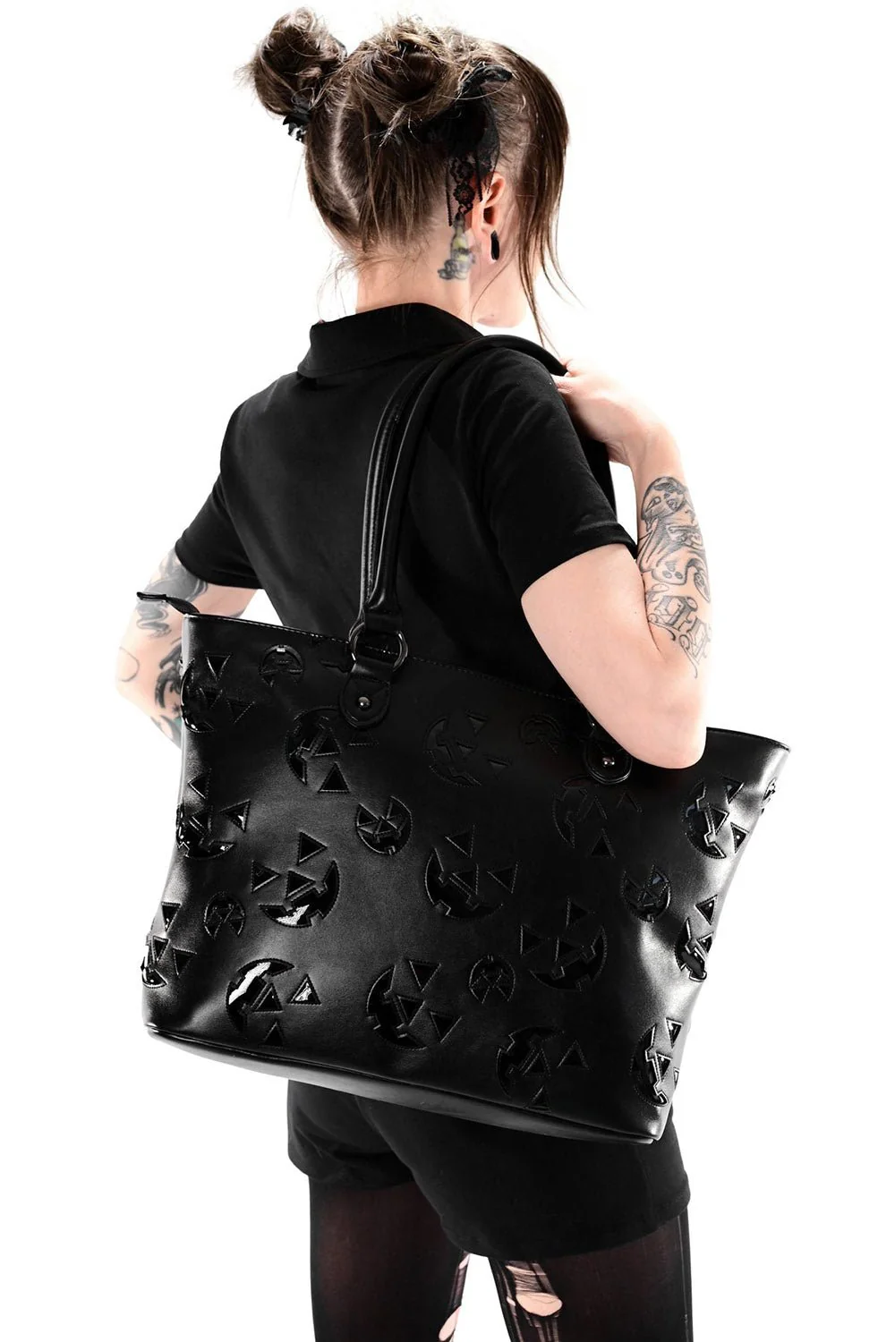 All Over Jack Face Tote [Black/Black] - Image 2