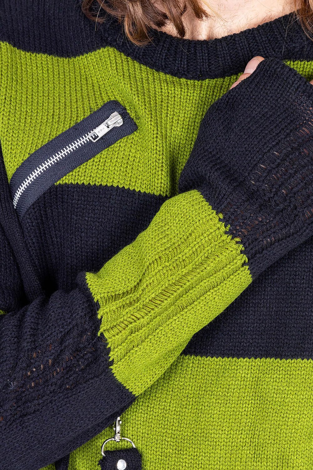 Amalric Jumper Sweater [Black/Green] - Image 7