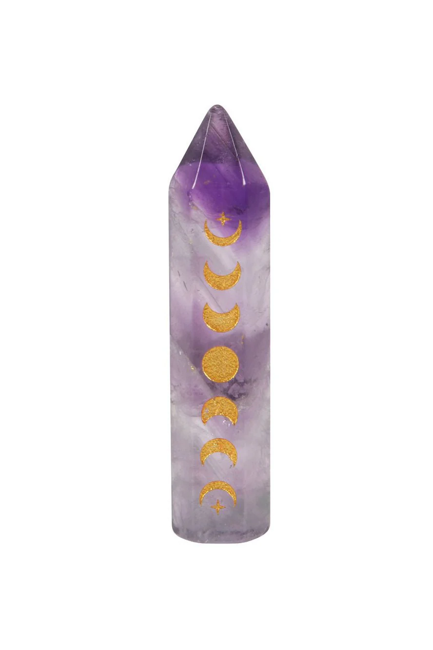 Amethyst Moon Phase Crystal Point - Image 2