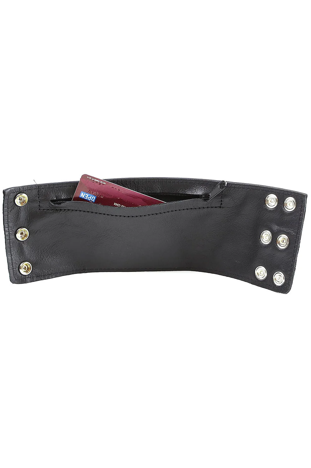 Anarchy Leather Cuff Bracelet - Image 2