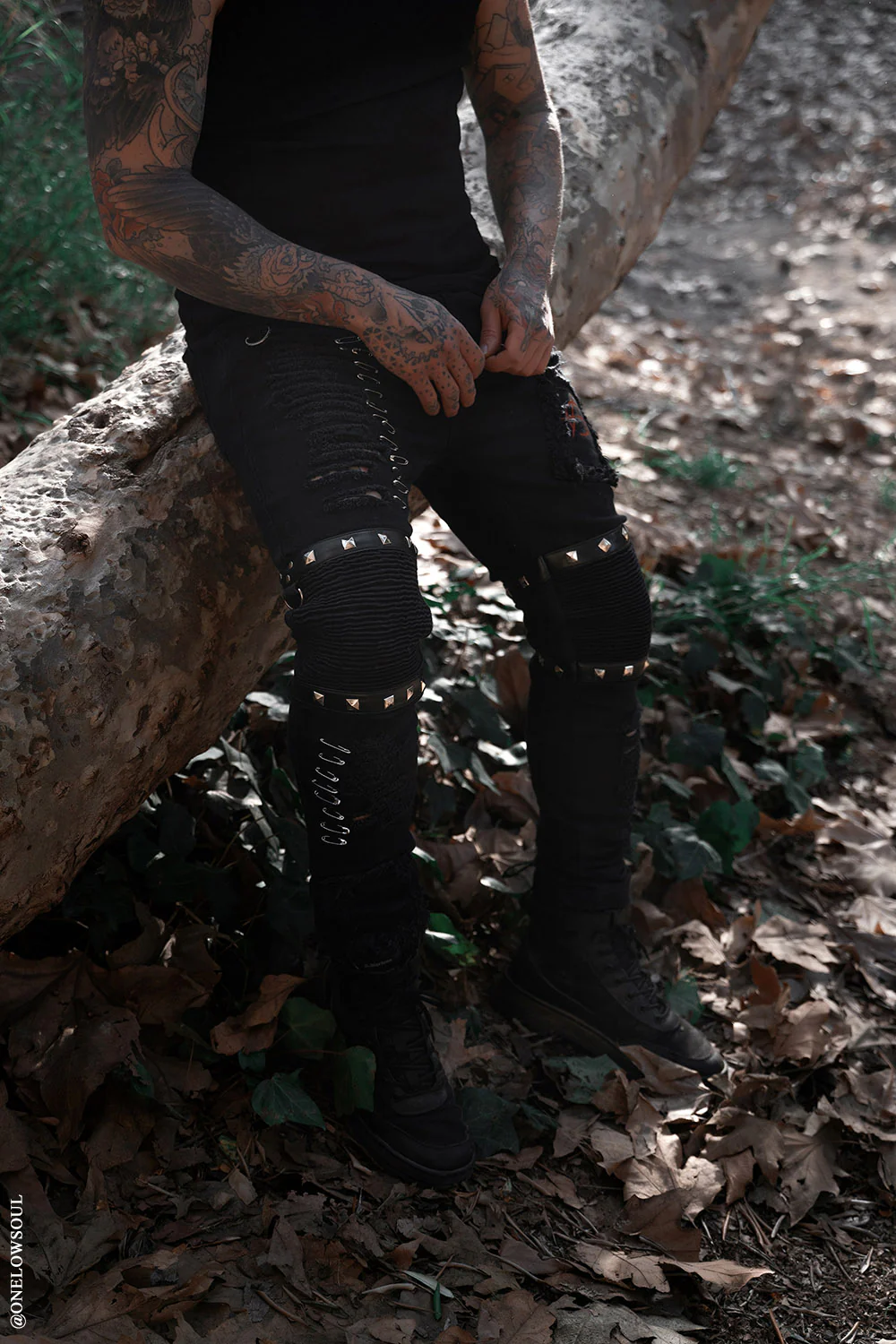 Annihilate Safety Pin Studded Pants [Unisex] - Image 13