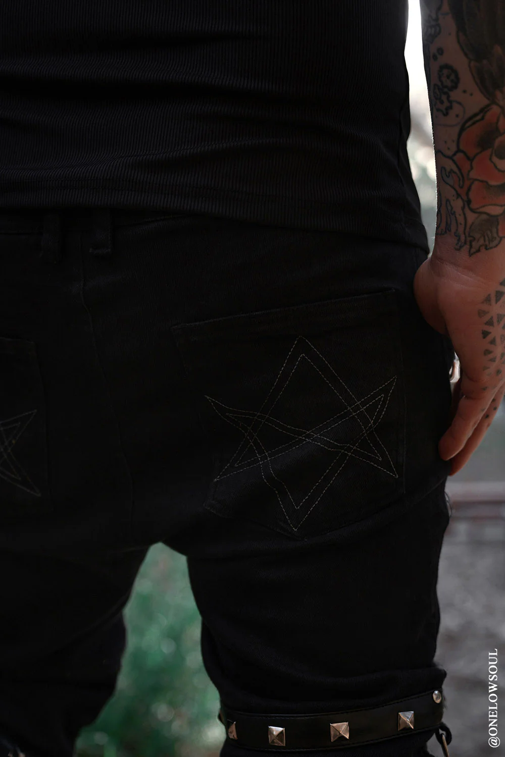 Annihilate Safety Pin Studded Pants [Unisex] - Image 14