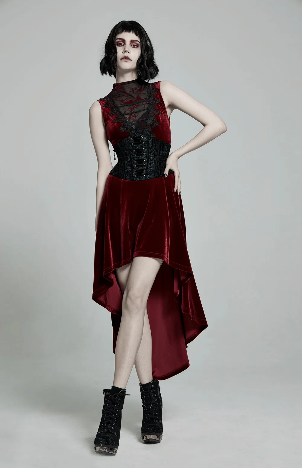 Ash Wednesday Velvet Corset [BLACK] - Image 3