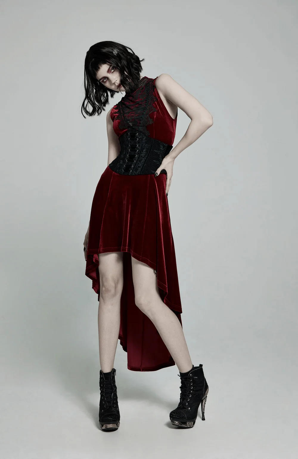 Ash Wednesday Velvet Corset [BLACK] - Image 4