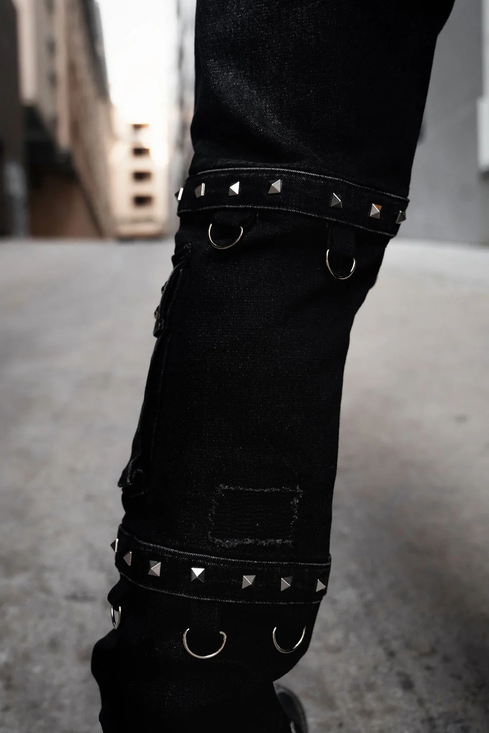 Asylum Scratches Pierced Cargo Pants [Unisex] - Image 10