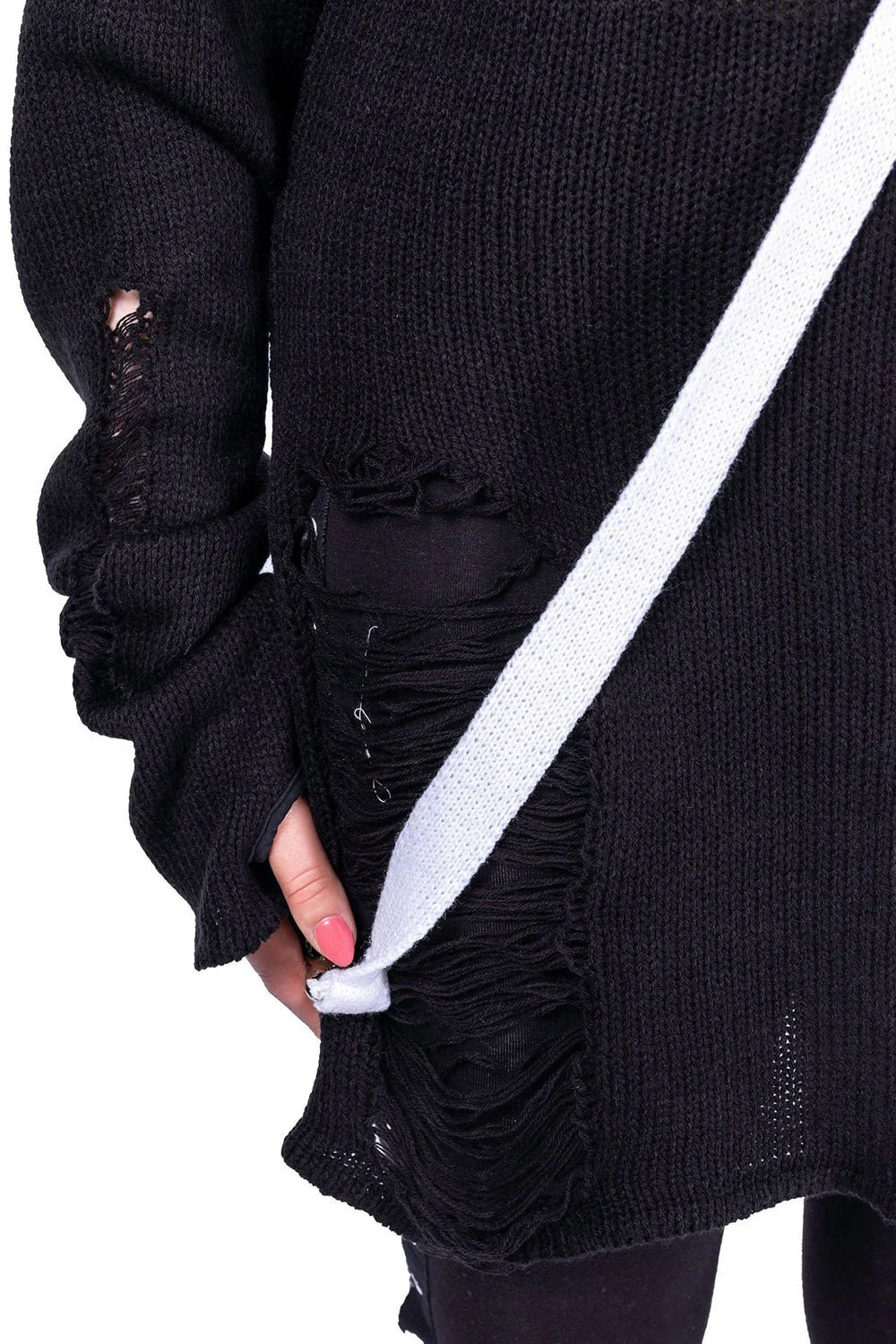 Atelia Jumper Sweater [BLACK/WHITE] - Image 3