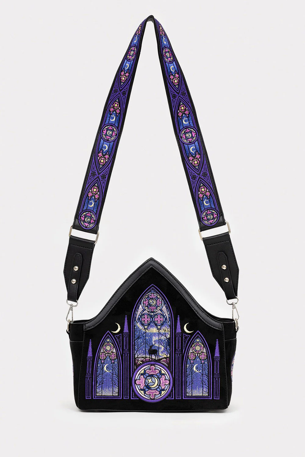 Aurora Cross Body Bag Northern Lights Embroidery - Image 3