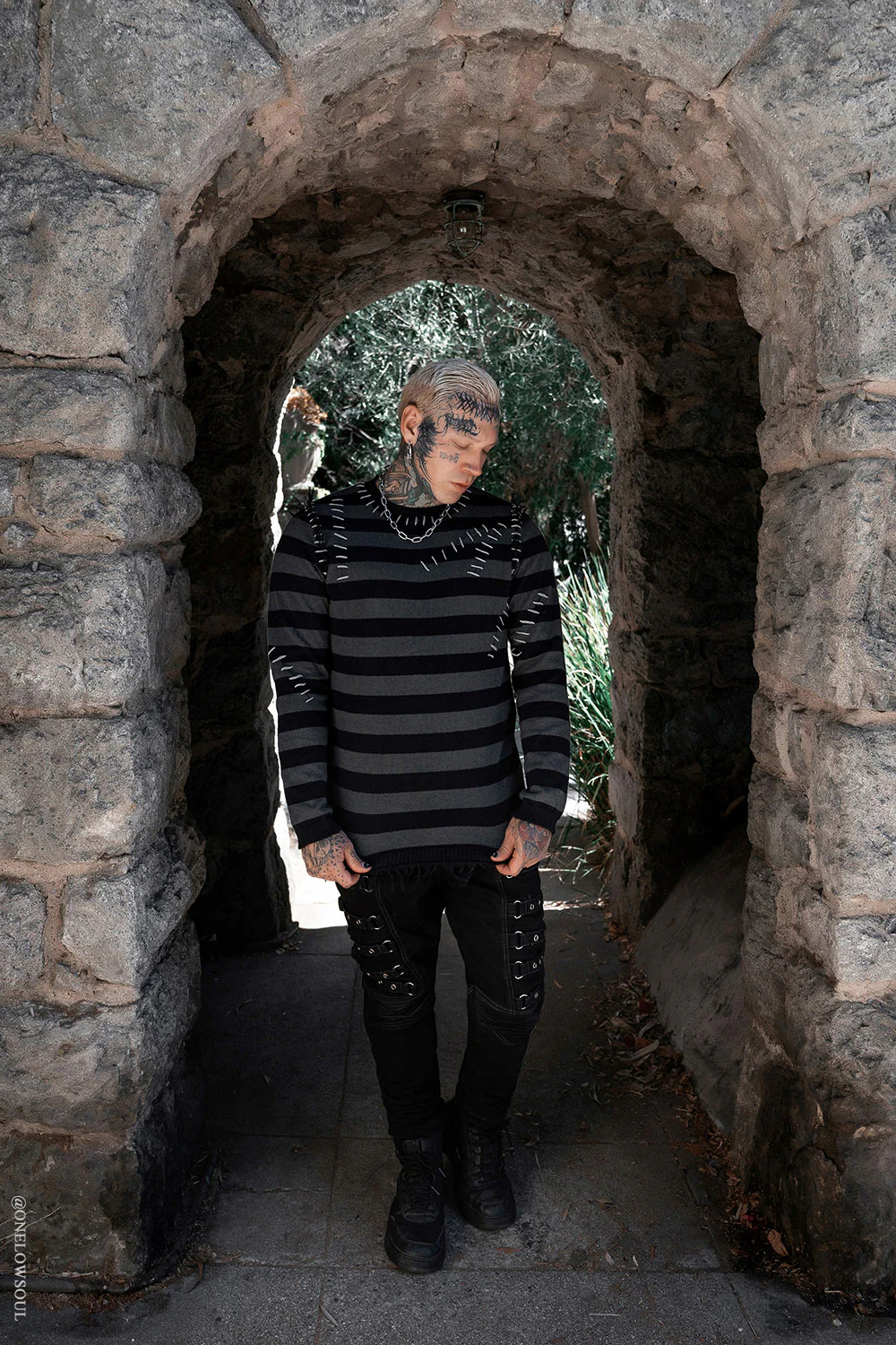 Autopsy Stitch Striped Sweater - Image 12