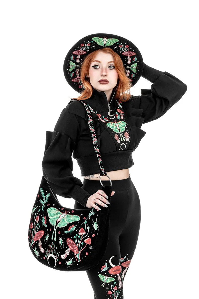 Autumnal Equinox Hobo Bag With Magical Embroidery - Image 2
