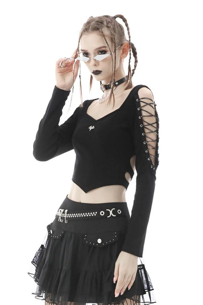 Baby Goth Crop Top - Image 2