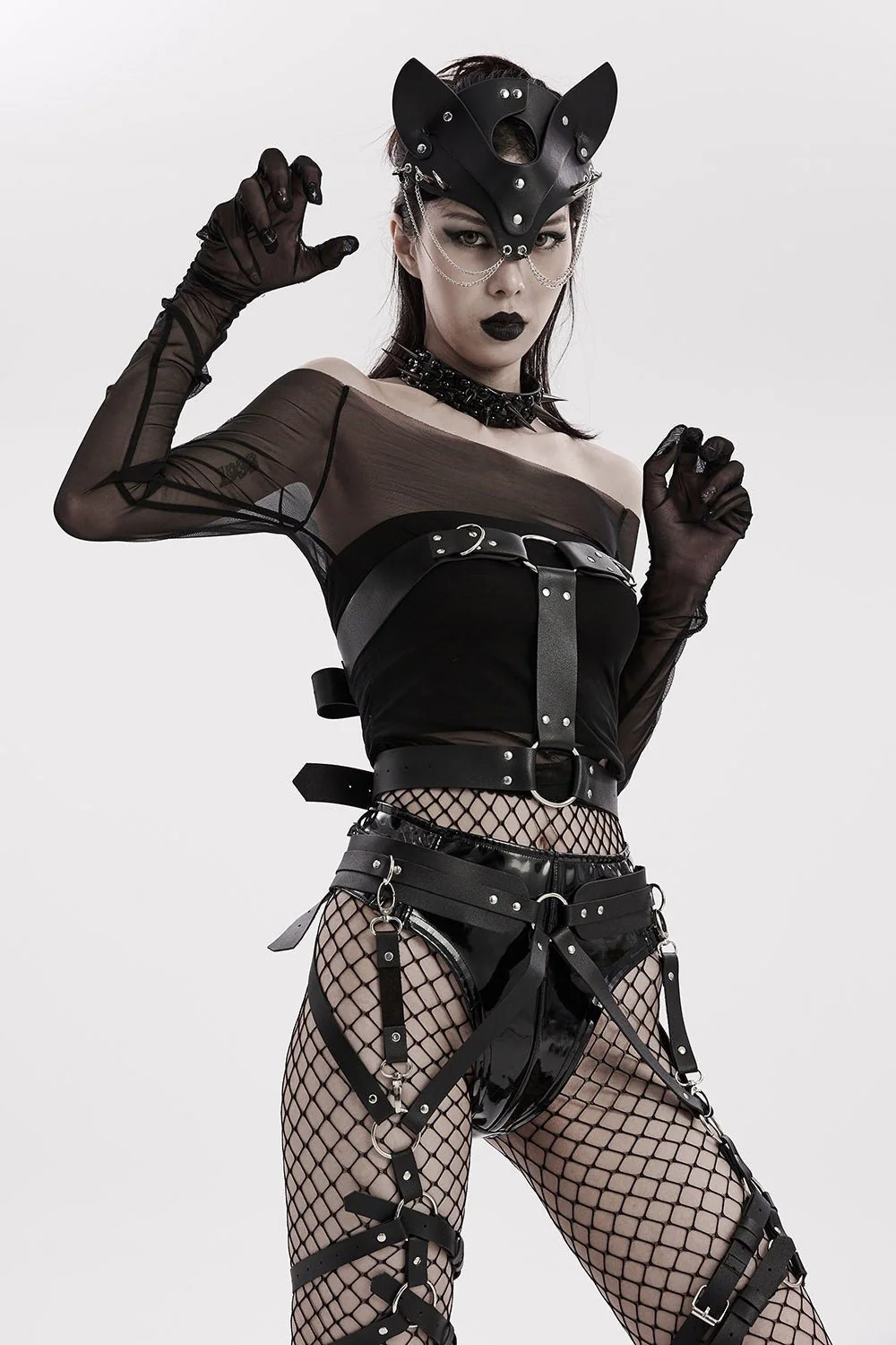 Bad Cat Leather Mask - Image 2