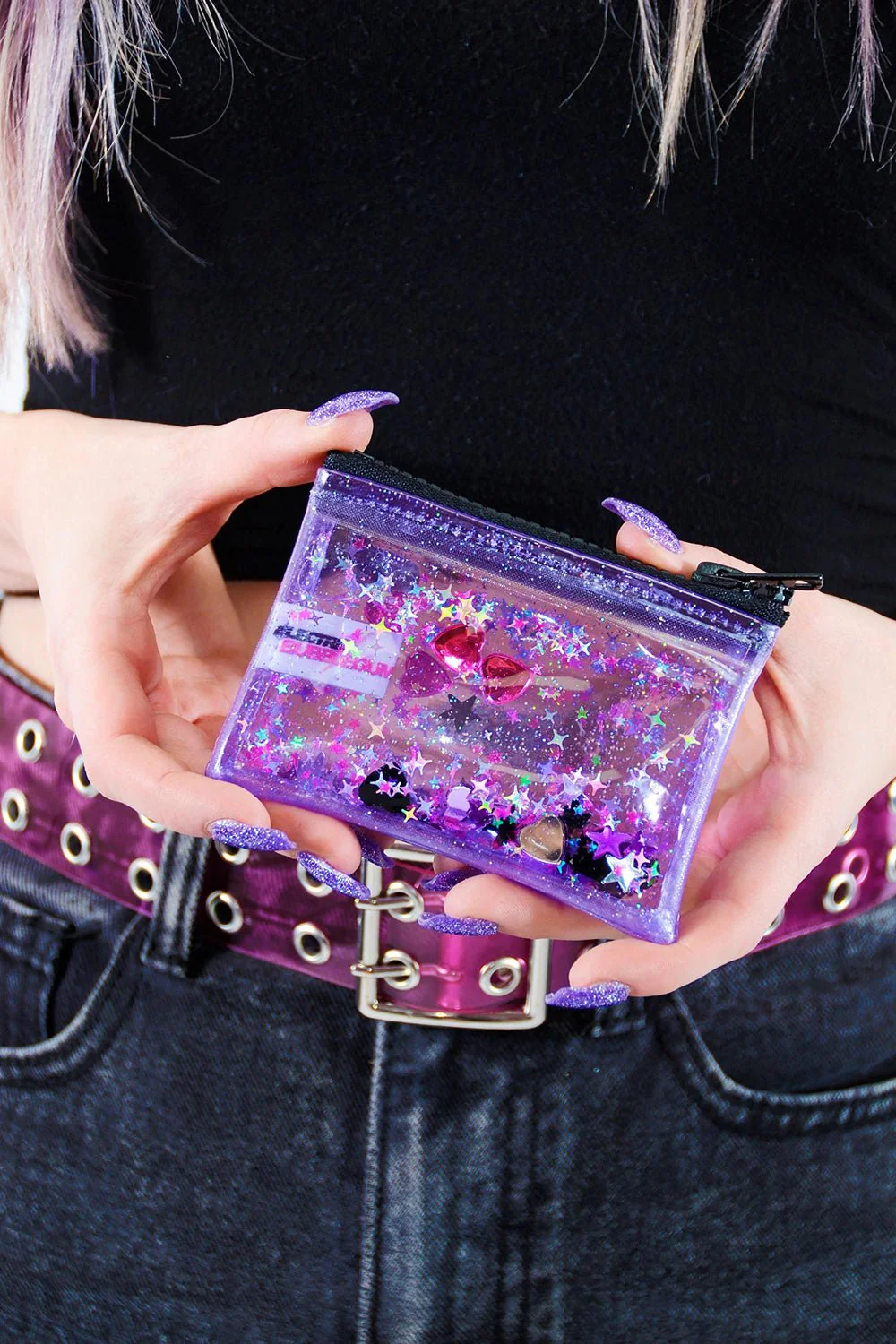 Badazzled Liquid Glitter Coin Purse - Image 3