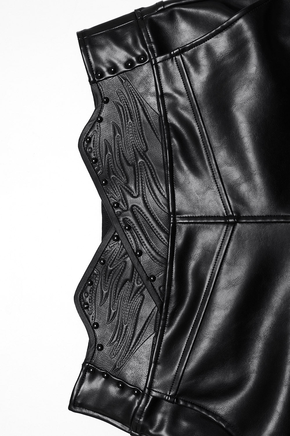 Badlands Studded Vegan Leather Moto Pants - Image 6