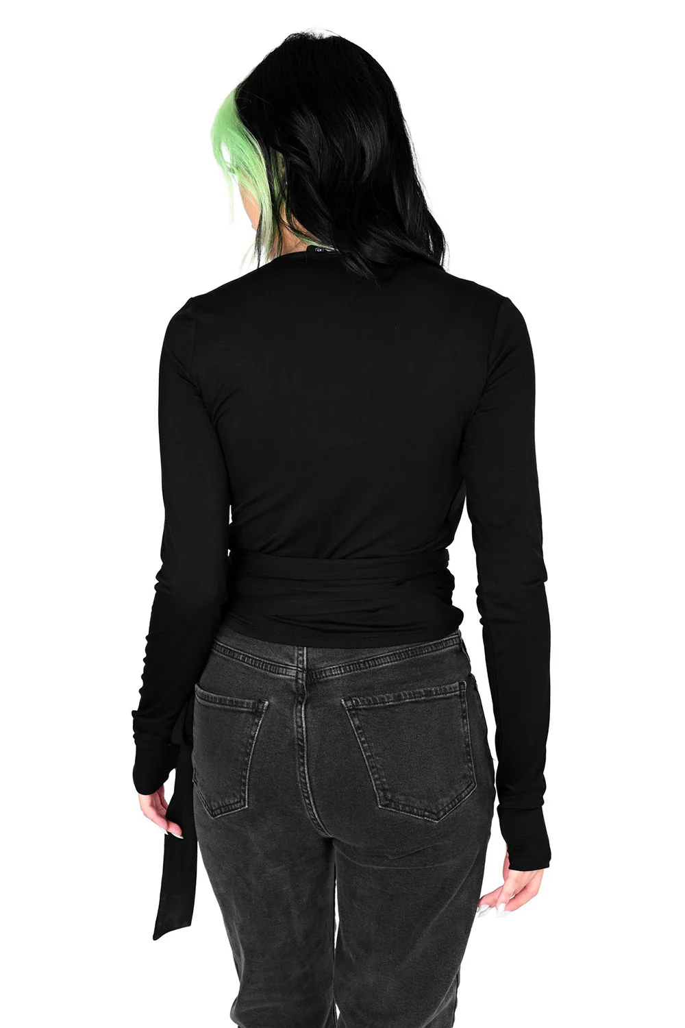 Ballet Wrap Long Sleeve Top - Image 6