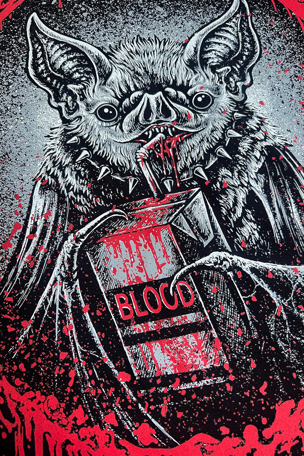 Bat Blood Snack Time Hoodie - Image 2