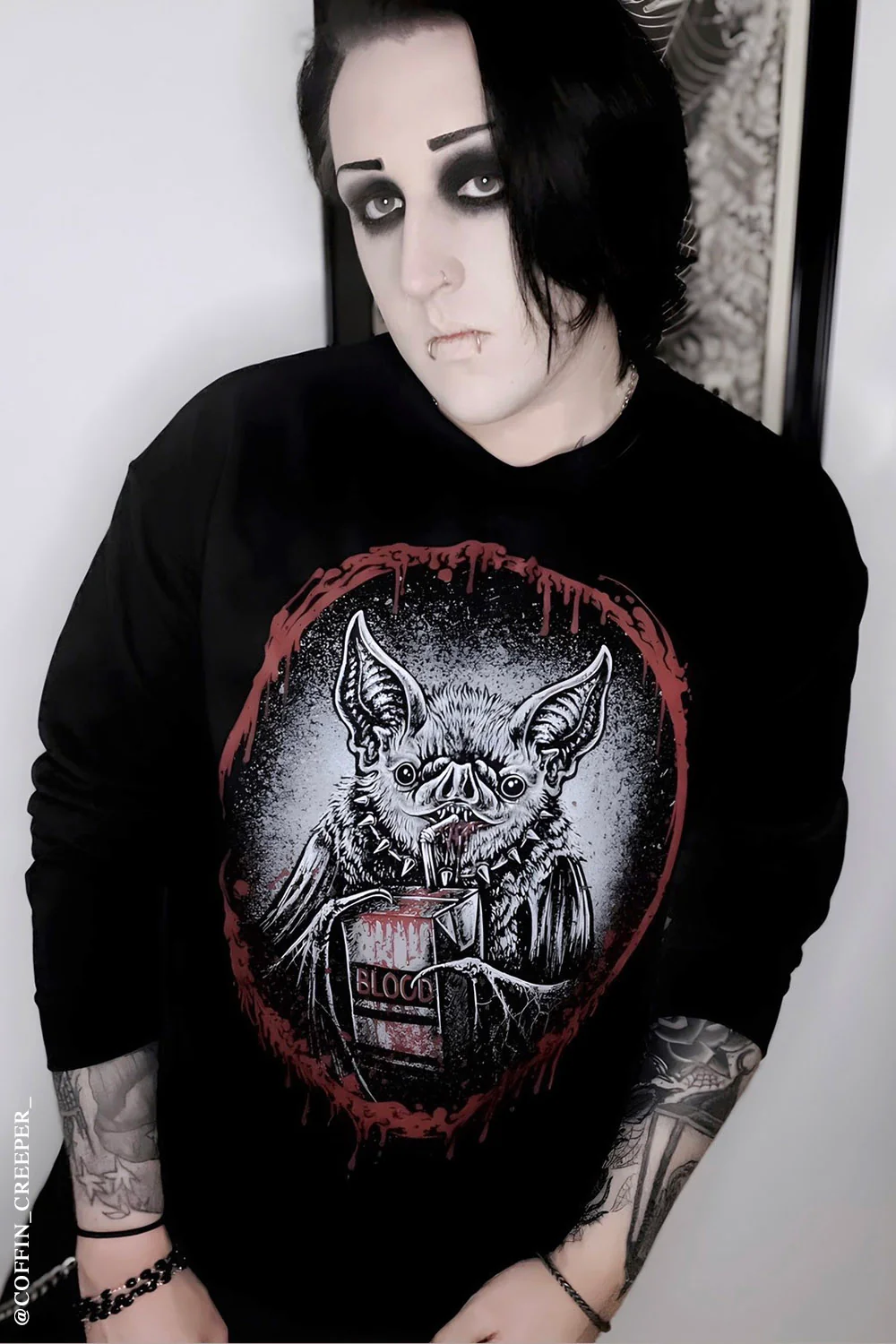 Bat Blood Snack Time Sweatshirt - Image 10