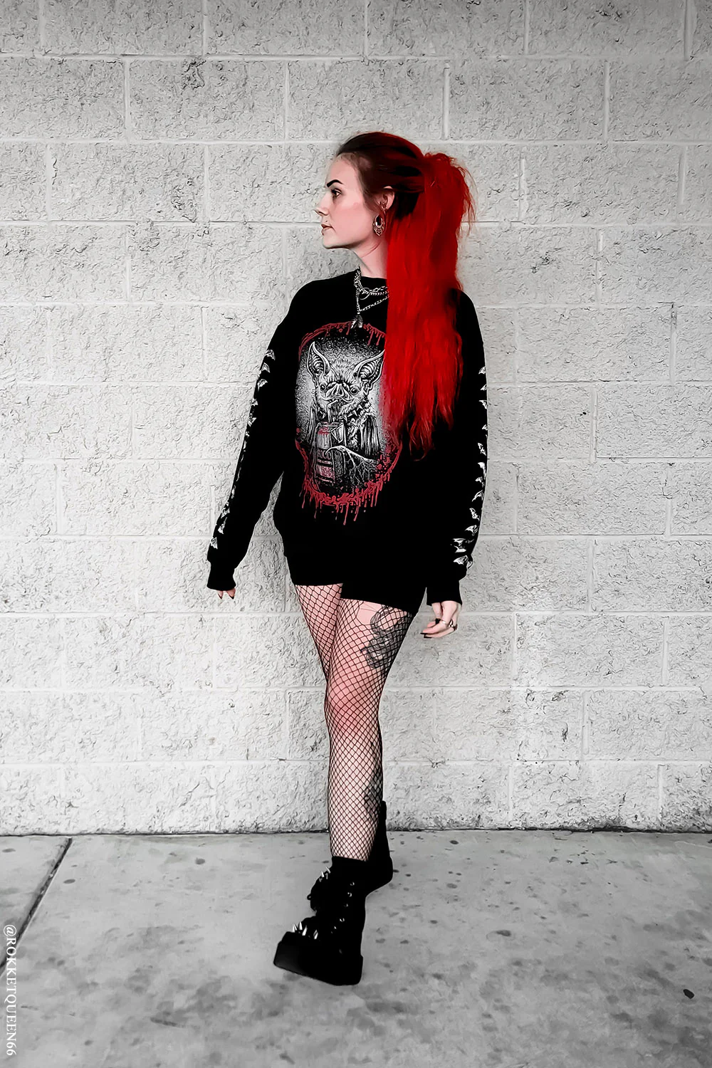Bat Blood Snack Time Sweatshirt - Image 11