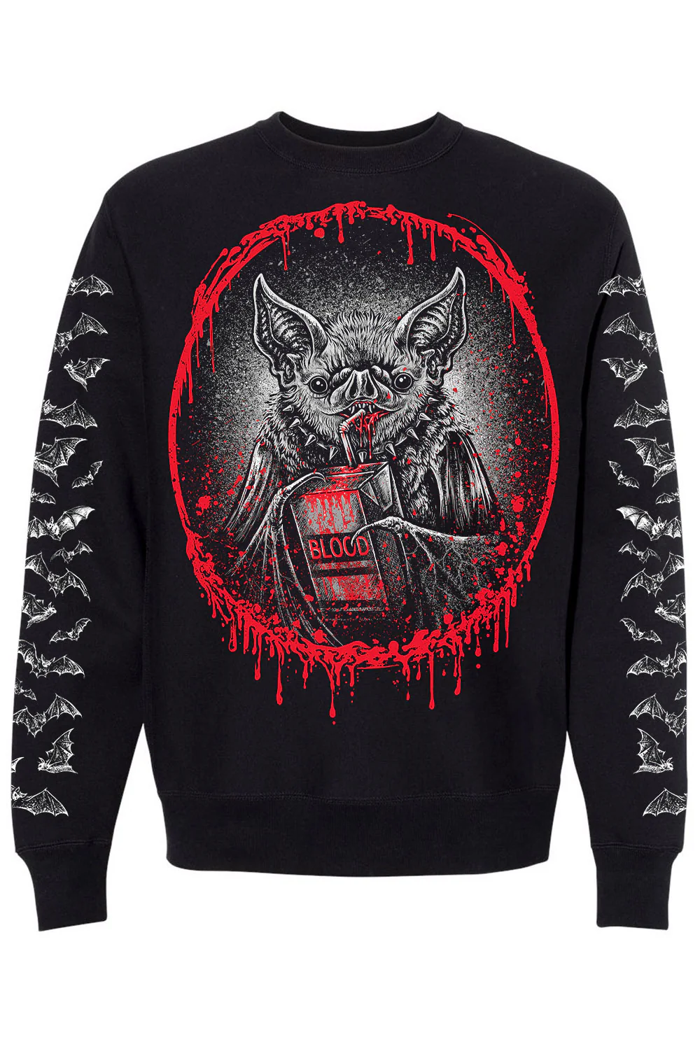 Bat Blood Snack Time Sweatshirt - Image 2