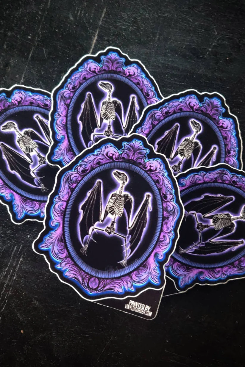 Bat Cameo Sticker