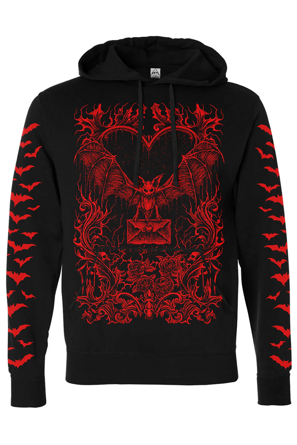 Bat Romance Hoodie [BLOOD RED] - Image 3
