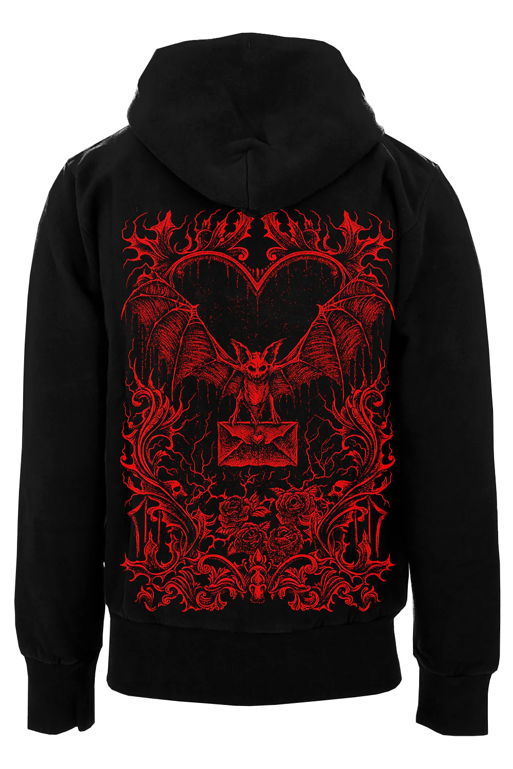 Bat Romance Hoodie [BLOOD RED] - Image 4