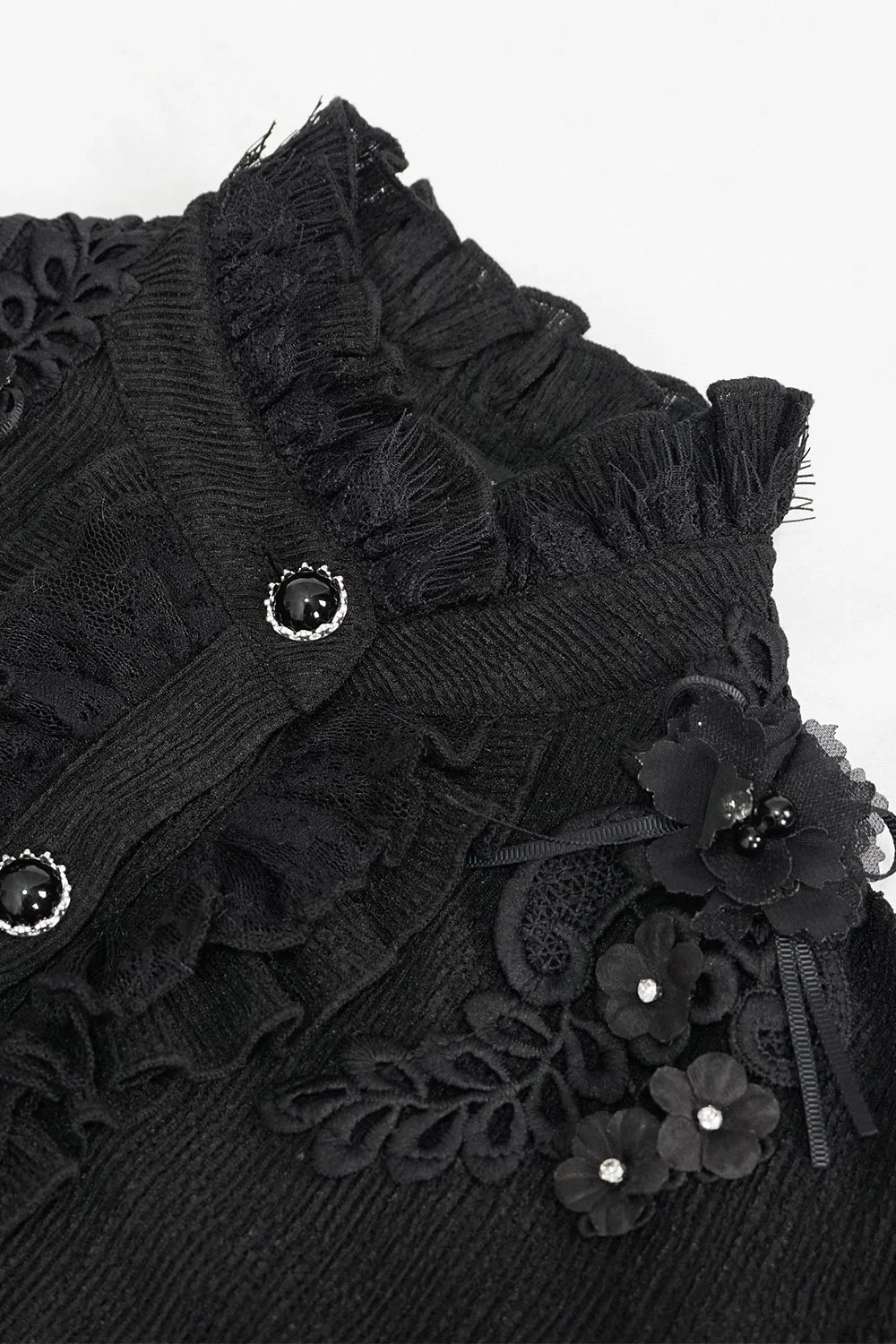 Báthory Blooms Ruffled Victorian Top - Image 11