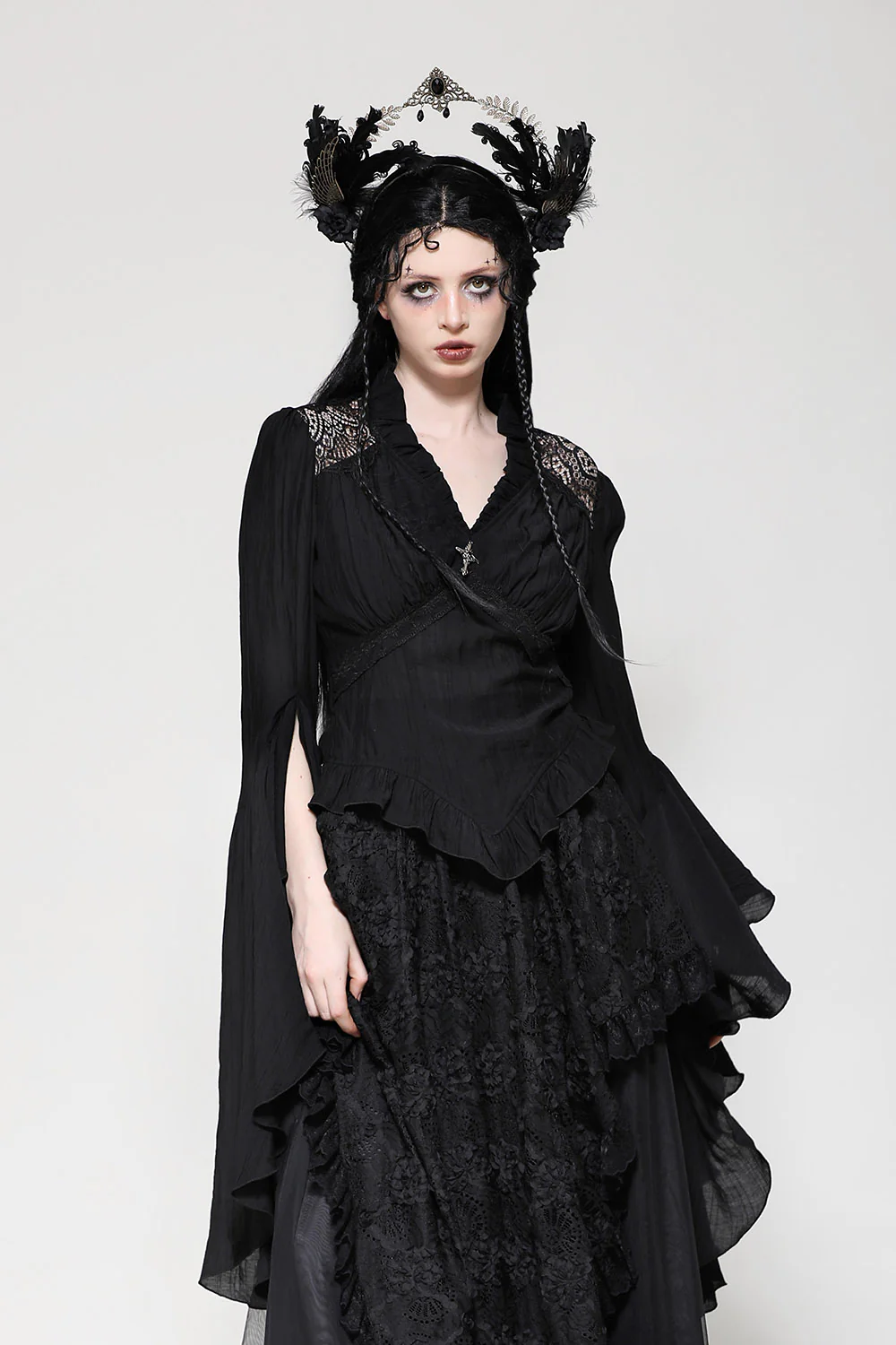 Beastly Long Bell Sleeve Blouse - Image 4