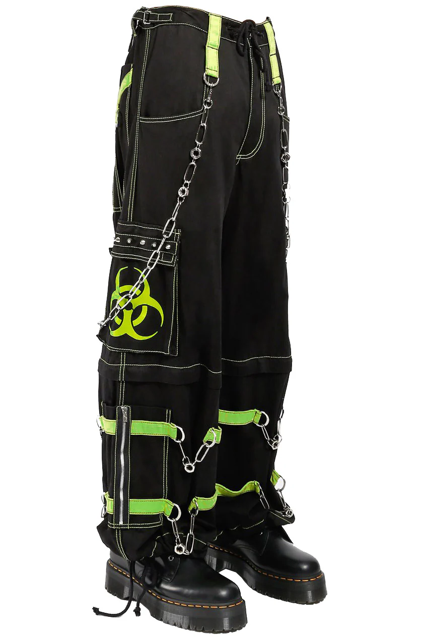 Tripp Biohazard Zip Off Pants [BLACK/LIME] - Image 2
