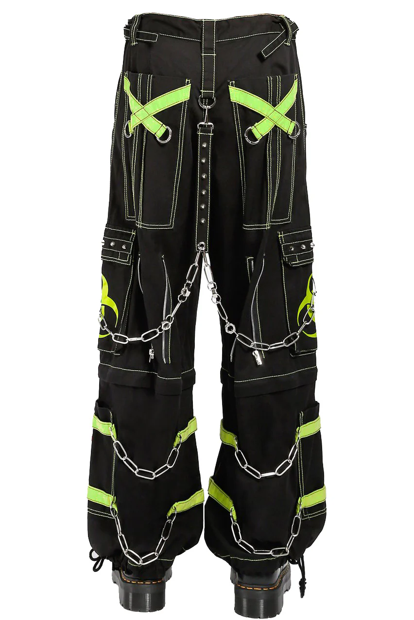 Tripp Biohazard Zip Off Pants [BLACK/LIME] - Image 3