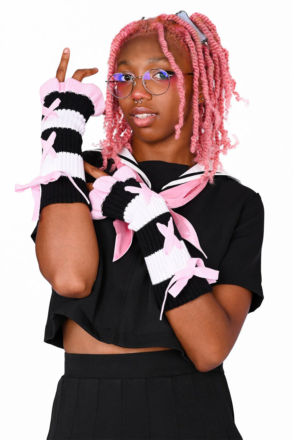 Bittersweet Stripe Arm Warmers - Image 4