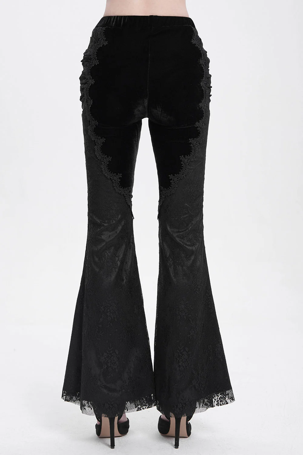 Black Alchemy Velvet Boho Bell Bottoms - Image 7