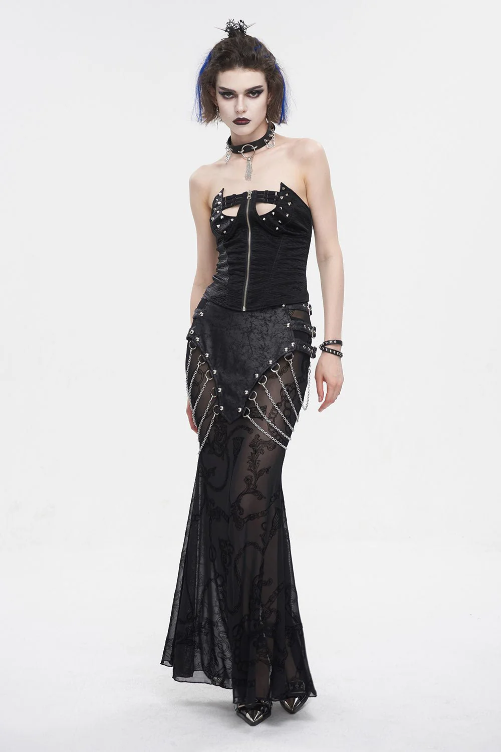 Black Ashes Mermaid Maxi Skirt - Image 2