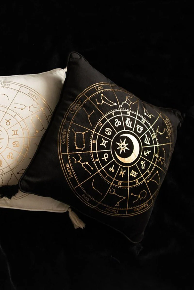 Black Astrology Wheel Cushion - Image 5