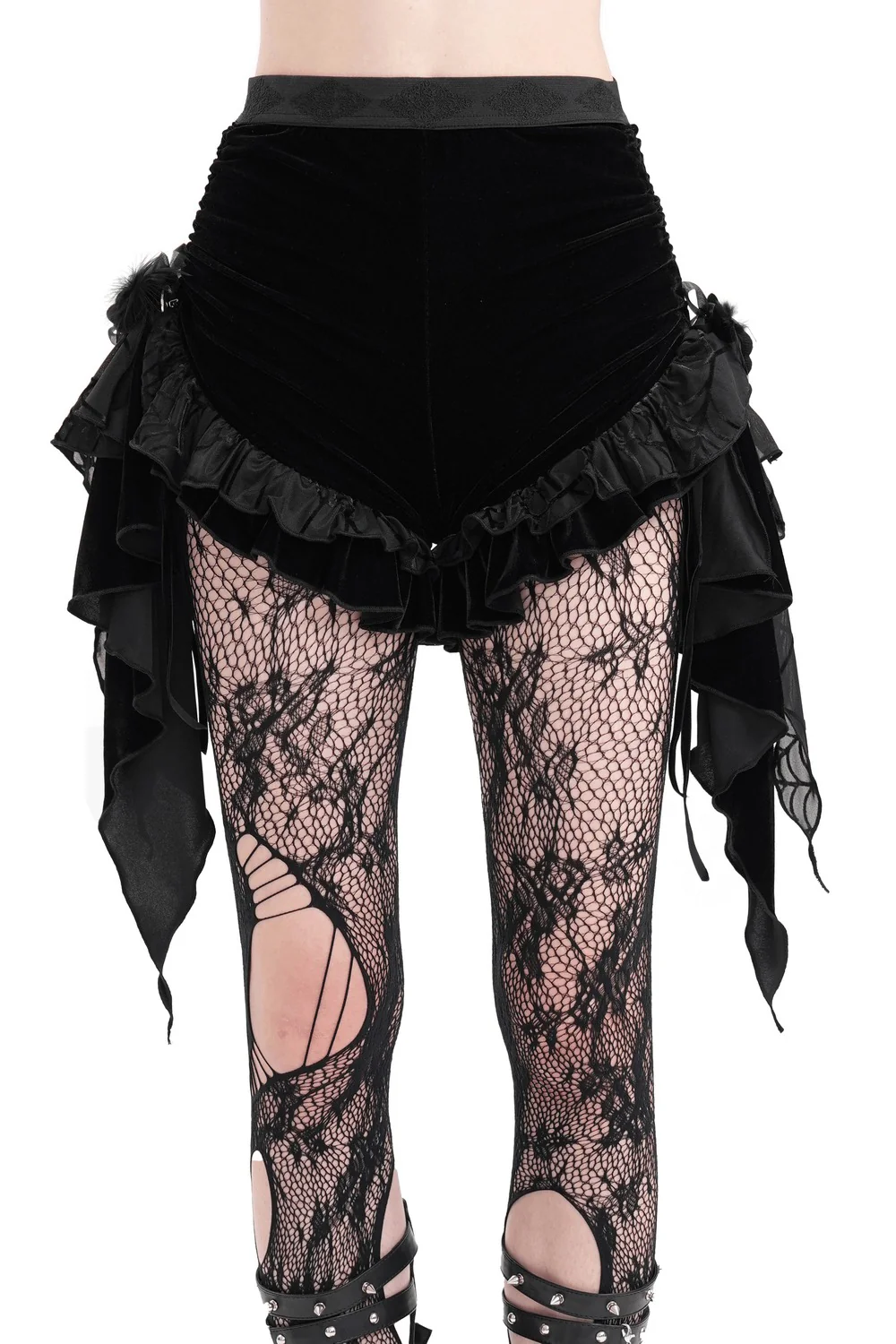 Black Blossoms Bloomer Shorts - Image 3