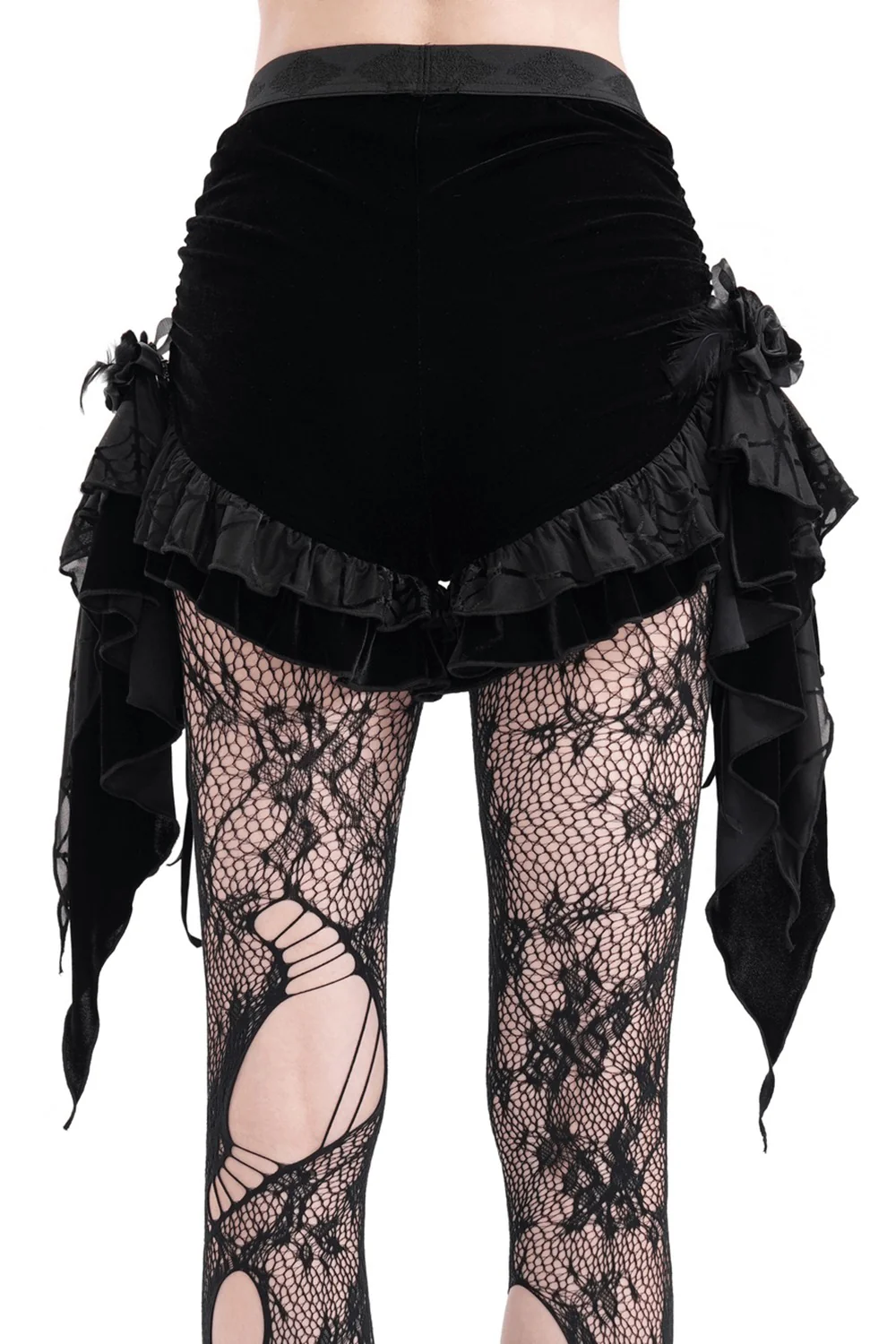 Black Blossoms Bloomer Shorts - Image 4