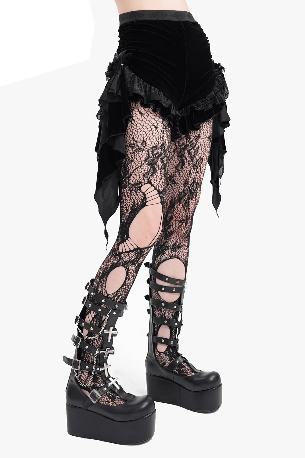 Black Blossoms Bloomer Shorts - Image 5