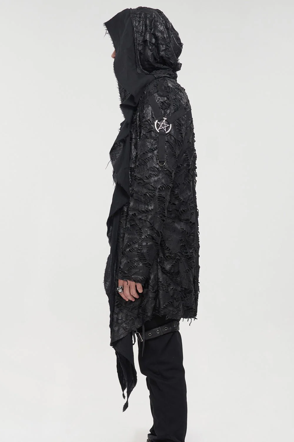 Black Burial Distressed Cardigan - Image 5