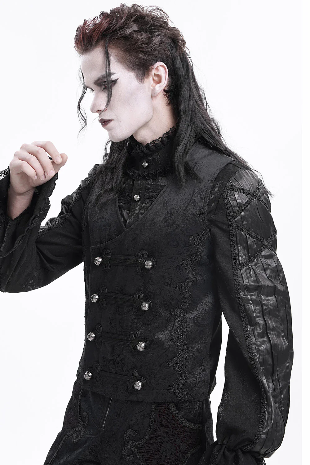 Black Butcher Damask Vest - Image 3