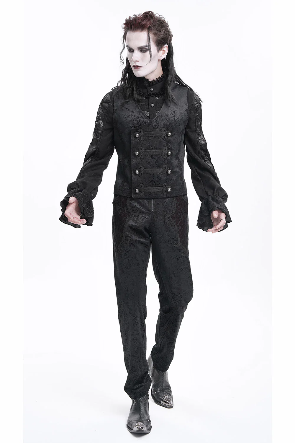 Black Butcher Damask Vest - Image 4