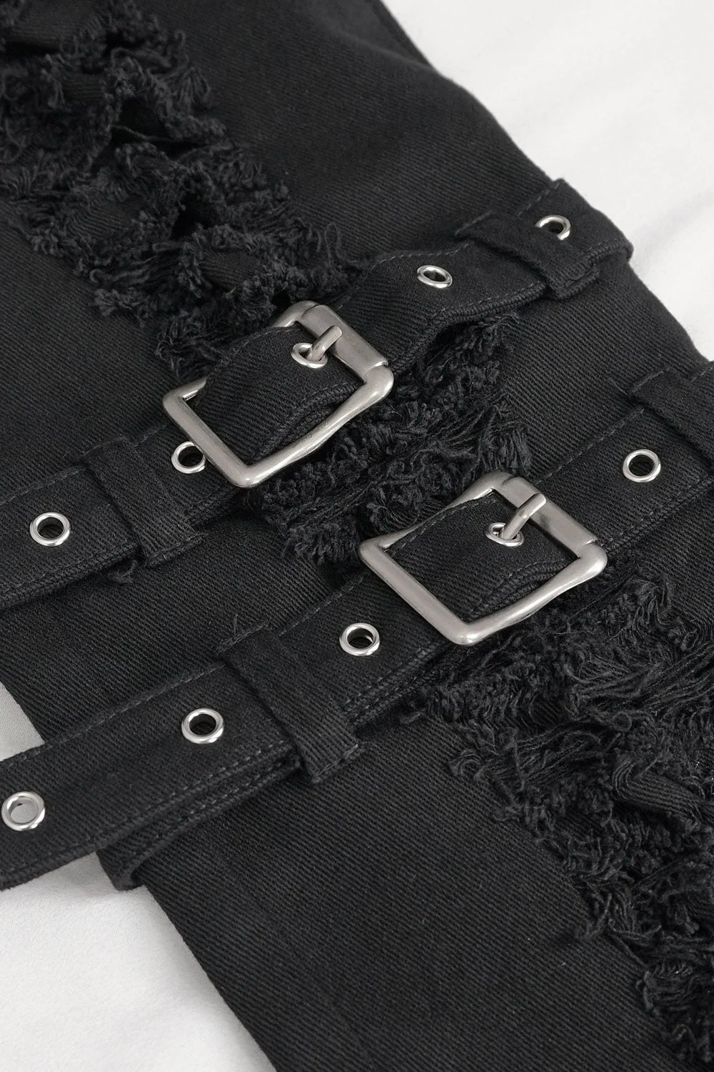 Black Death Distressed Pants - Image 5