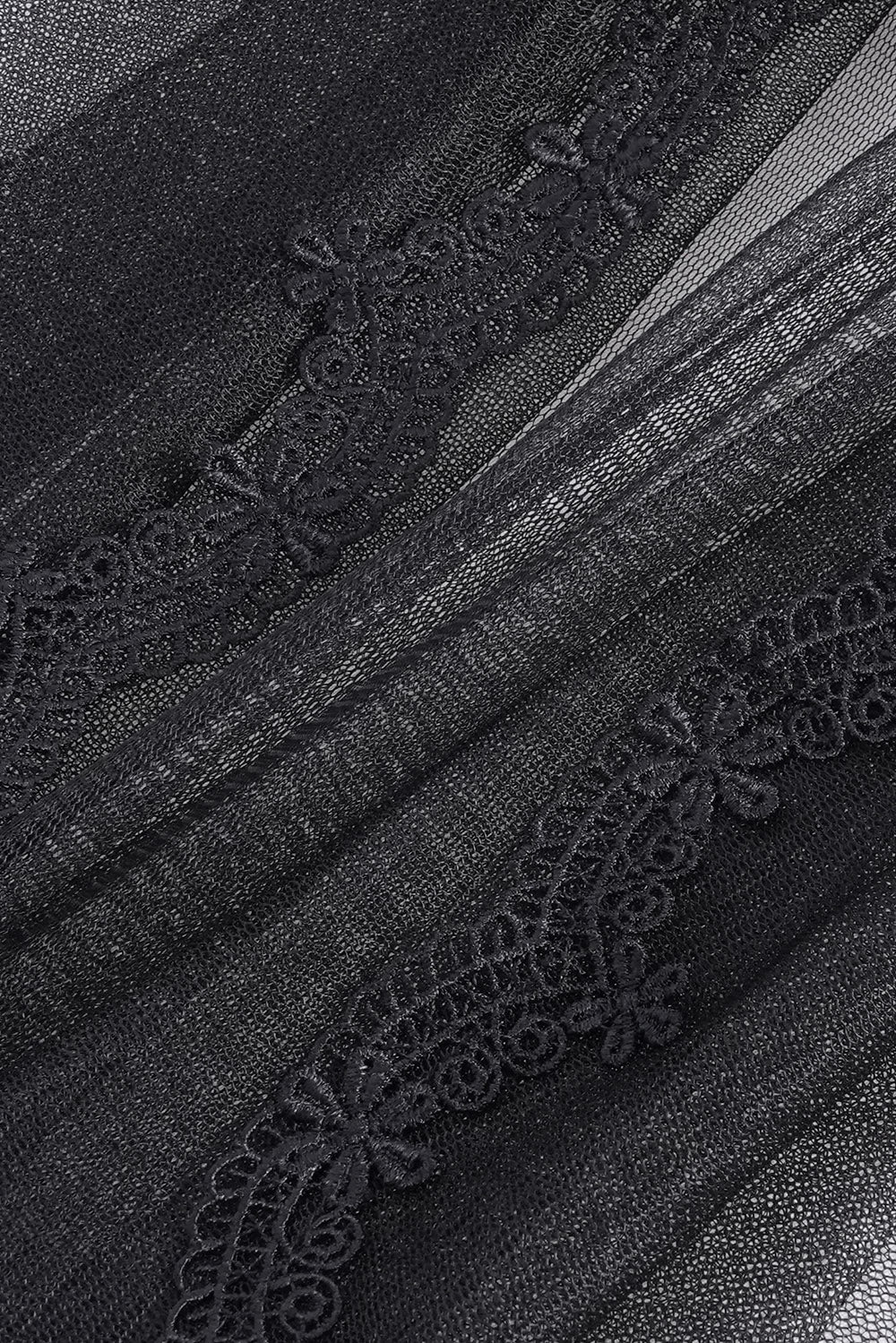 Black Mast Ruffle Flared Pants - Image 9