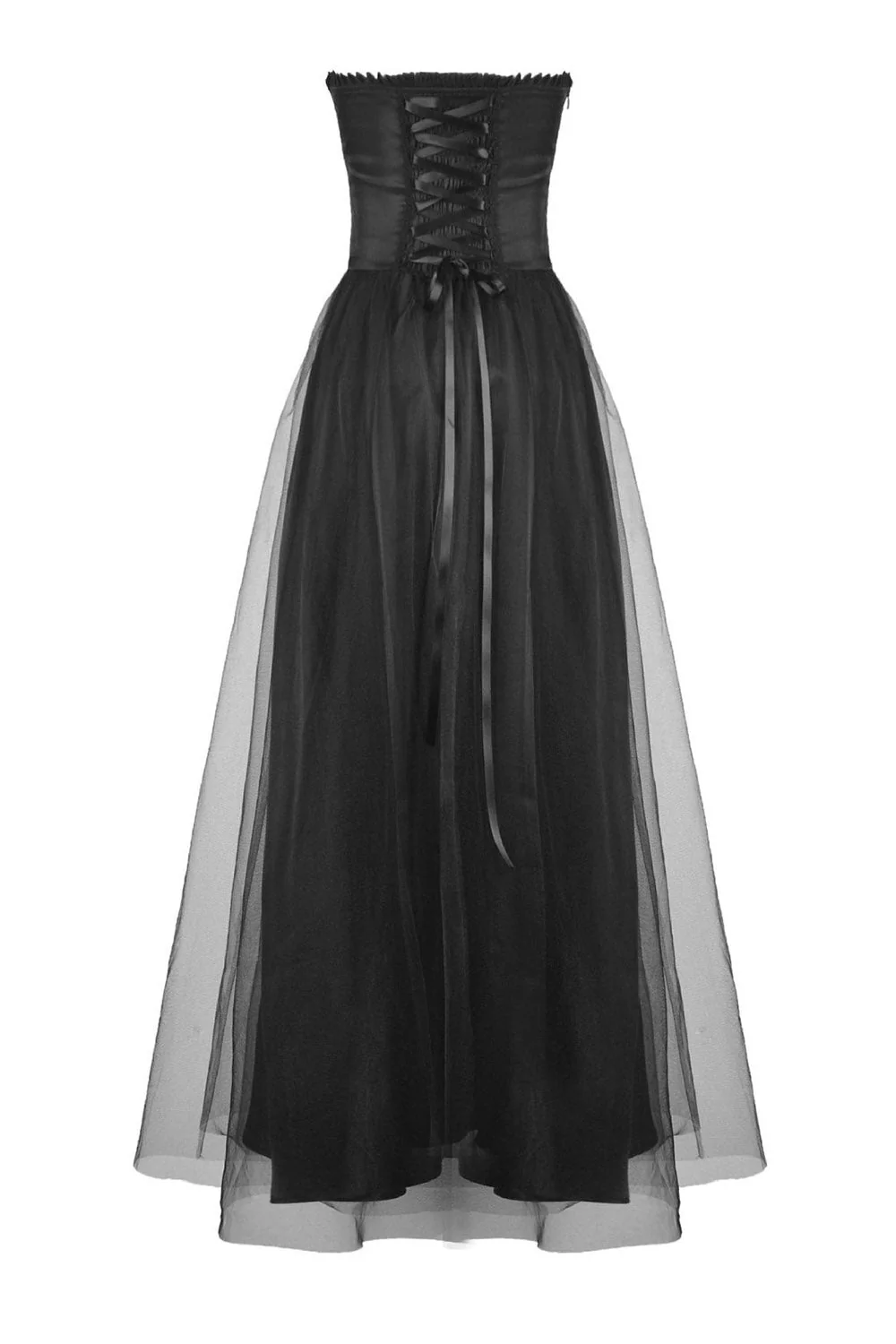 Black Mausoleum Maxi Tulle Dress - Image 6