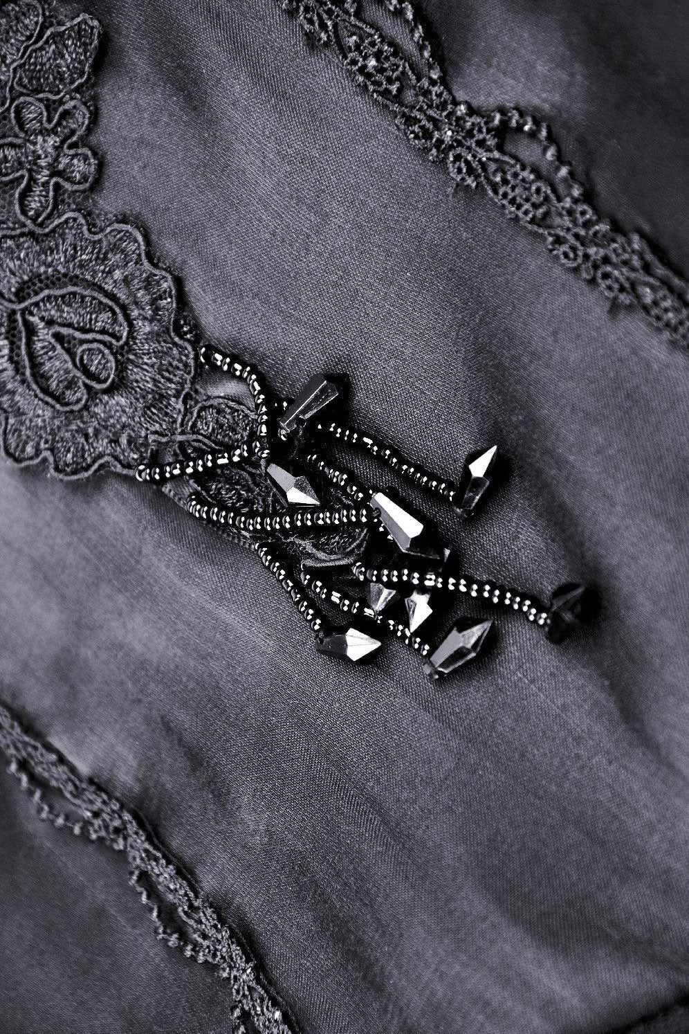 Black Mausoleum Maxi Tulle Dress - Image 7
