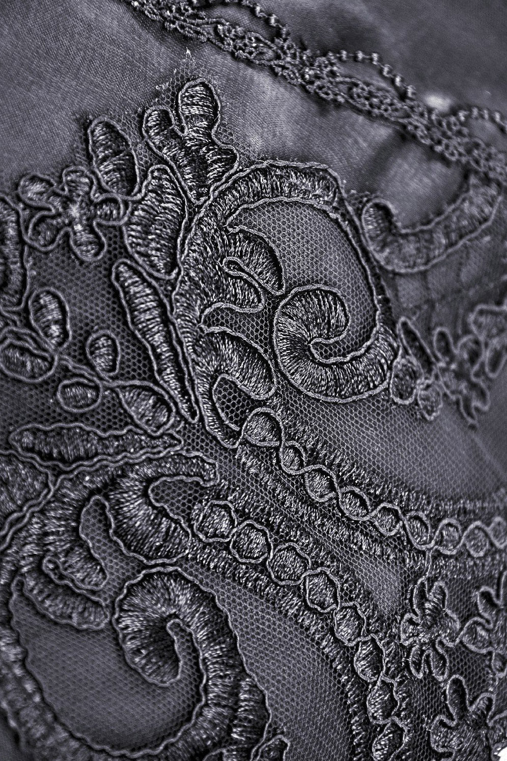 Black Mausoleum Maxi Tulle Dress - Image 8