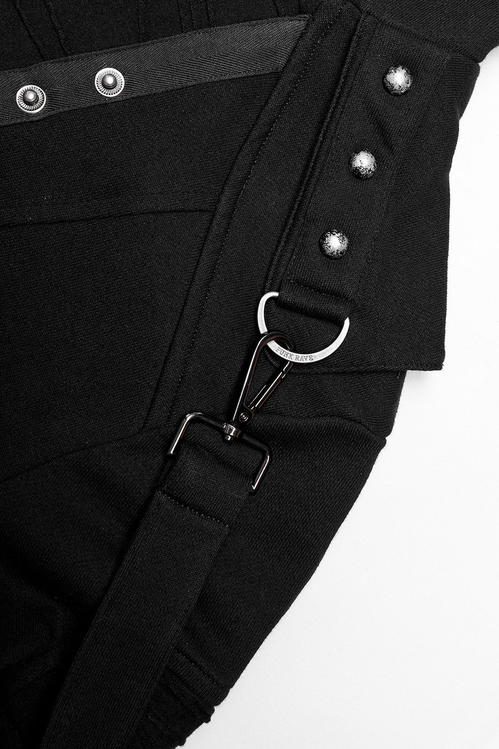 Black Militia Trench Coat - Image 10