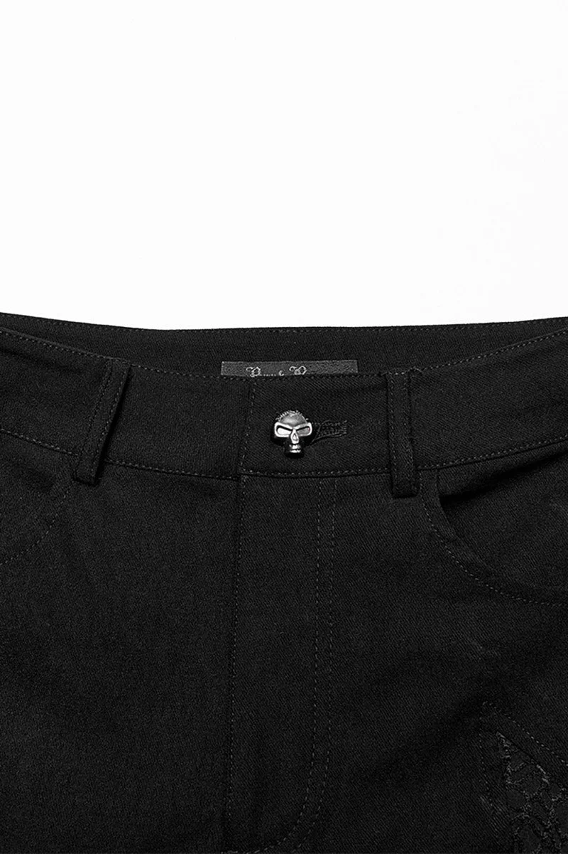 Black Mist Fishnet Skinny Jeans - Image 6