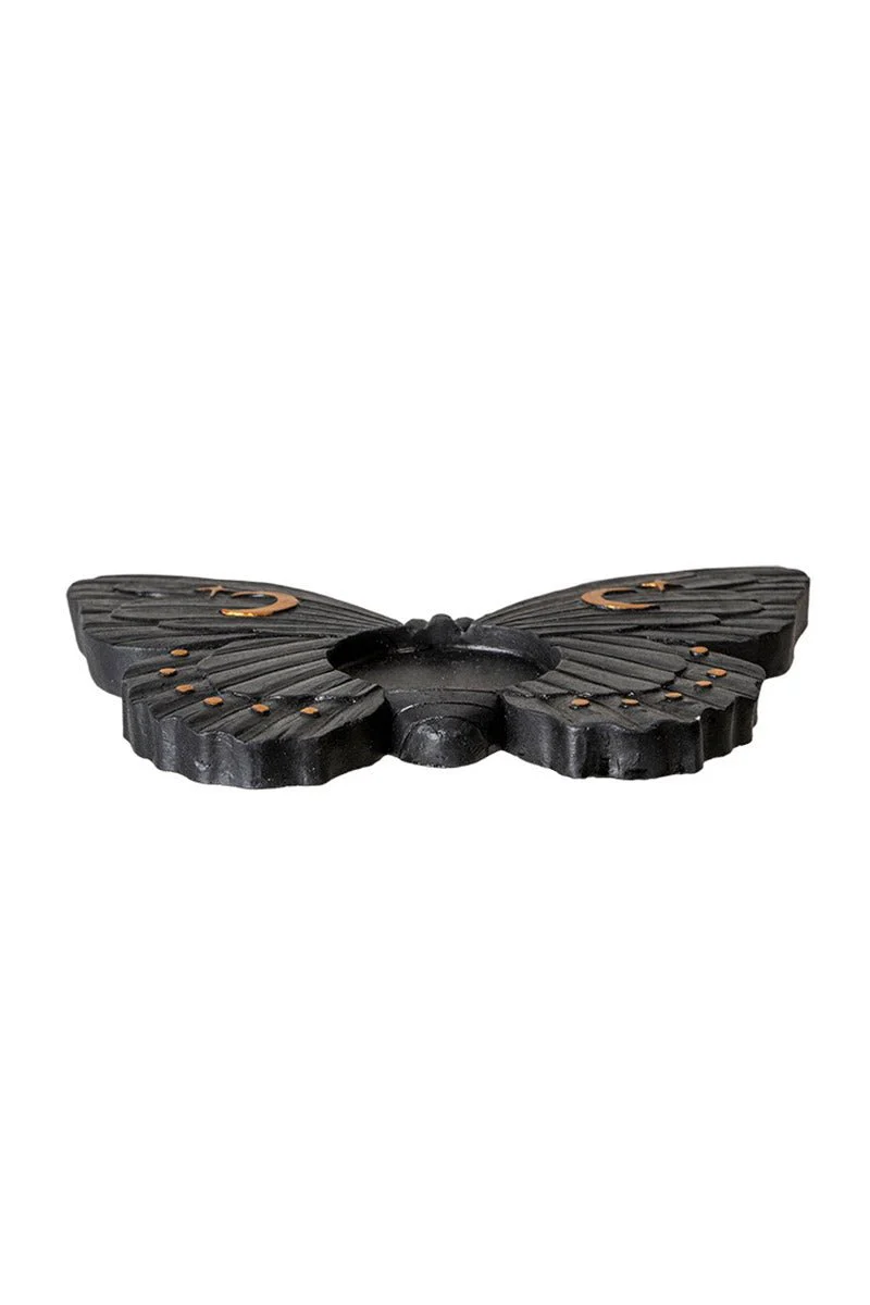 Black Moth Tealight Candle Holder - Image 5