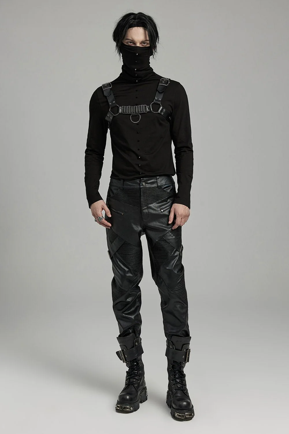 Black Oath O-Ring Chest Harness - Image 5
